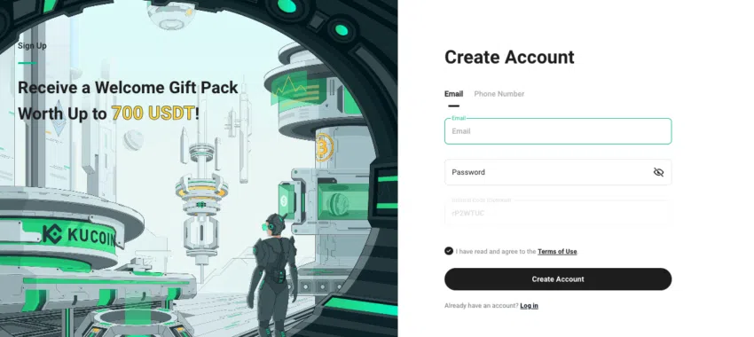 Kucoin Sign up